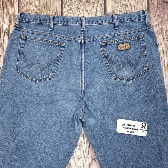 Vintage Wrangler Classic Bootcut Straight Men's Jeans Size 40x32 TEXAS High Rise - Picture 3 of 10